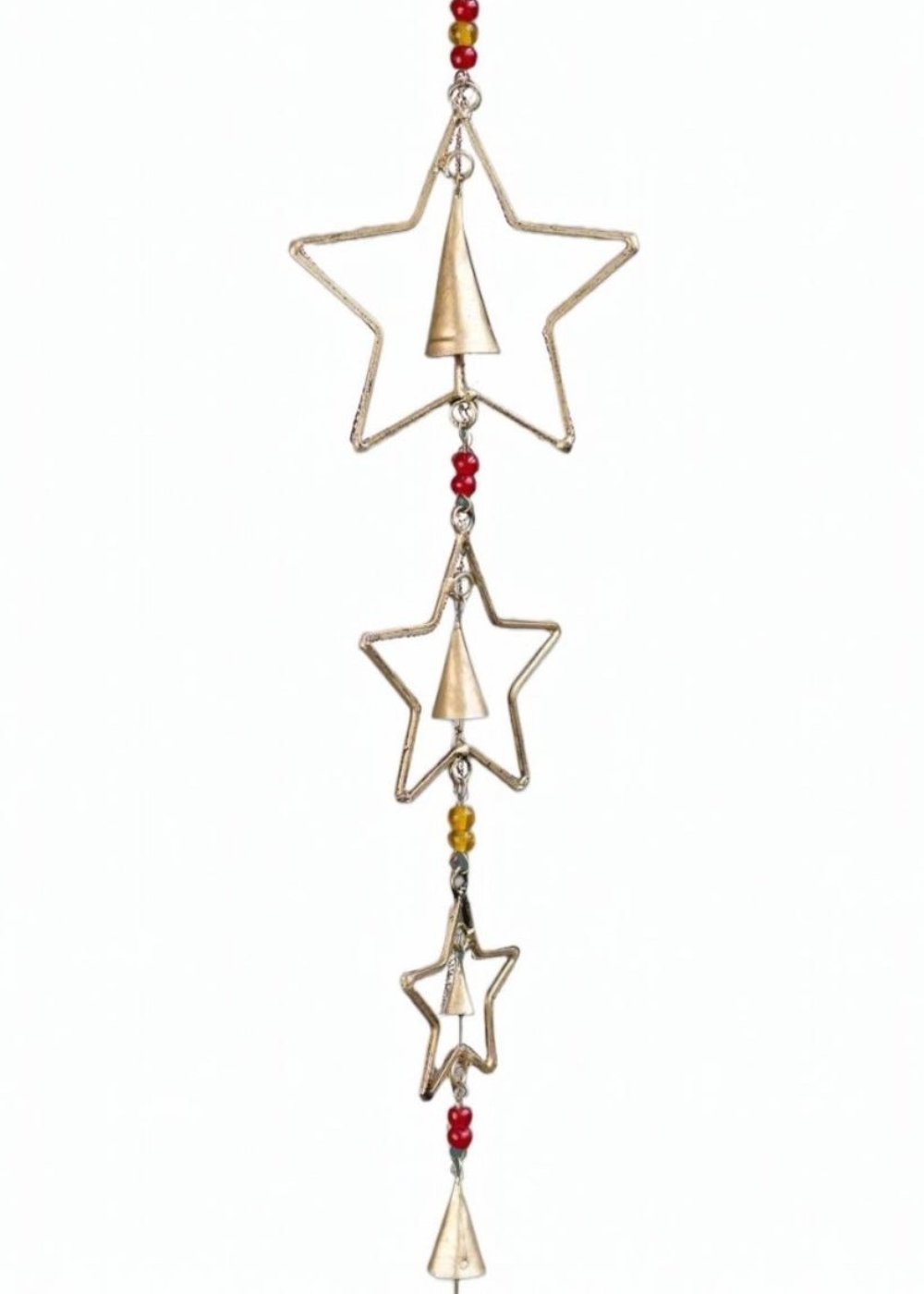 Star and Bells Wrought Iron Wind Chime