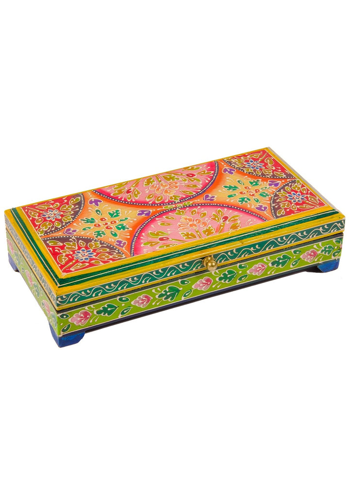 Beautiful Hand Painted Indian Jewellery Trinket Box