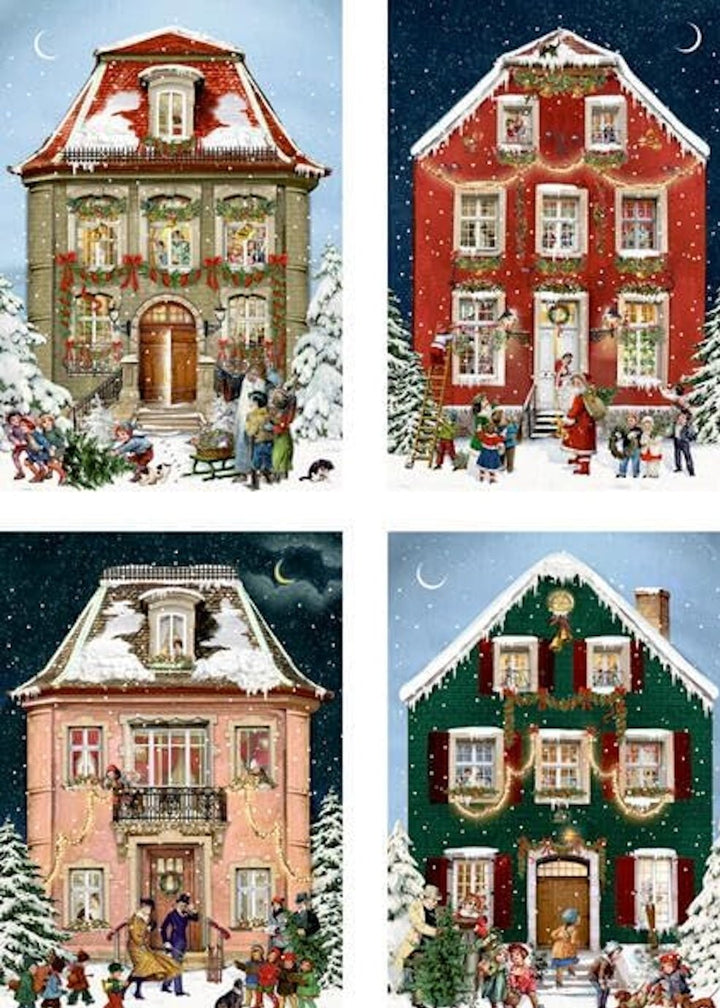 Coppenrath Victorian Houses Traditional Advent Cards
