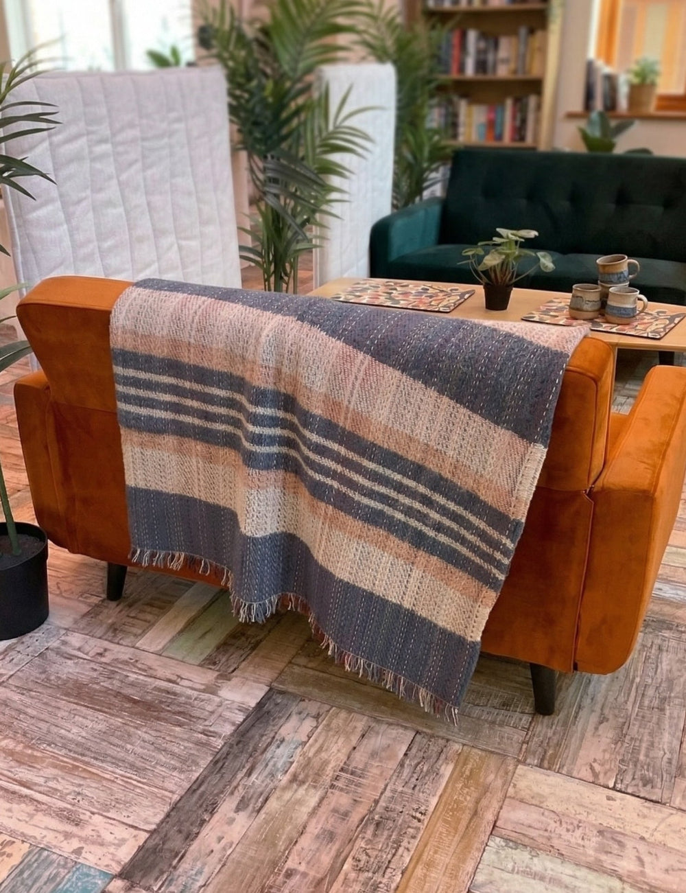 Wool Striped Throw