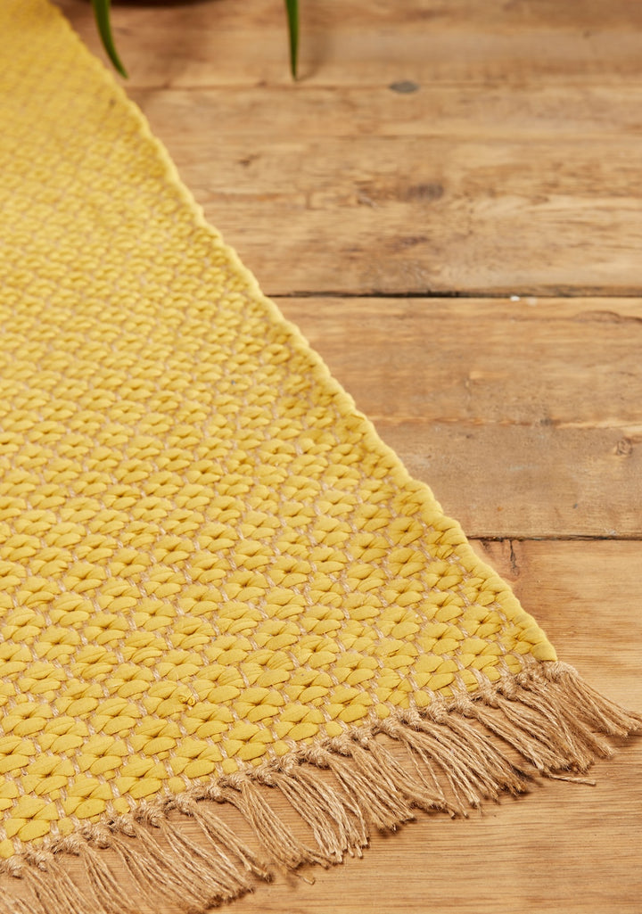 Yellow Reversible Rug Second Nature Online