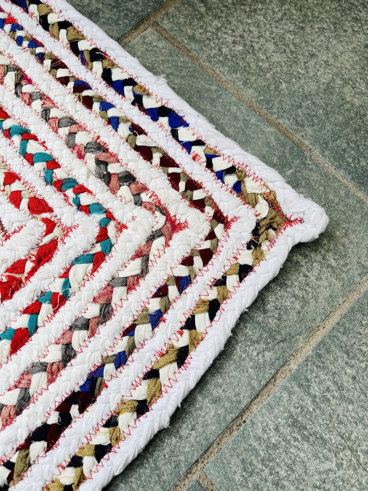 CARNIVAL Square Bedroom Rug Ethical Source with Recycled Fabric - Second Nature Online