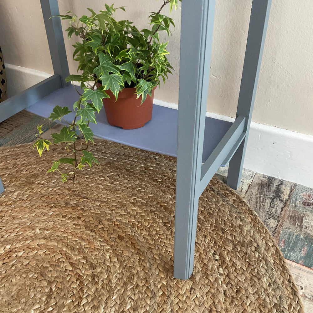 Close Up of Round Braided Jute Rug - Second Nature Online