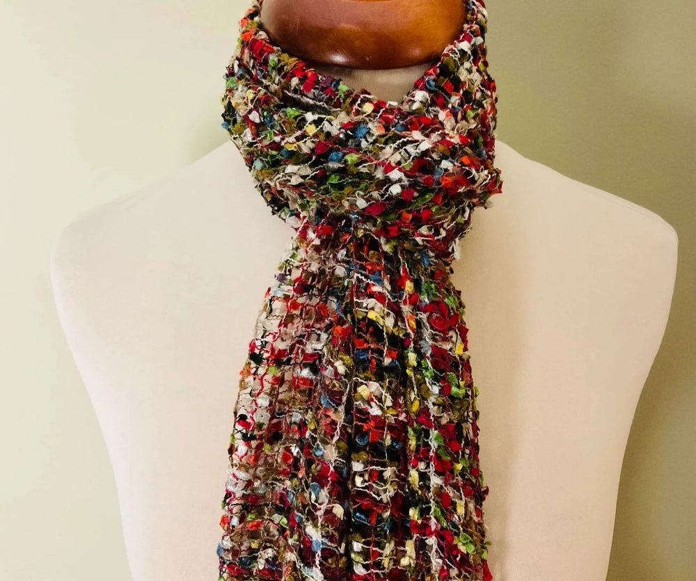 Close Up of Viscose Confetti Scarf - Second Nature Online