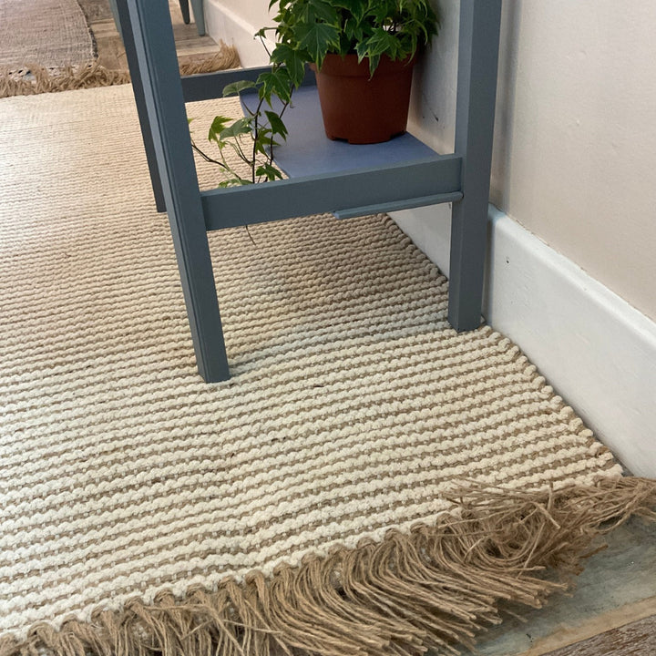 Colva Jute Close up of Area Rug - Second Nature Online