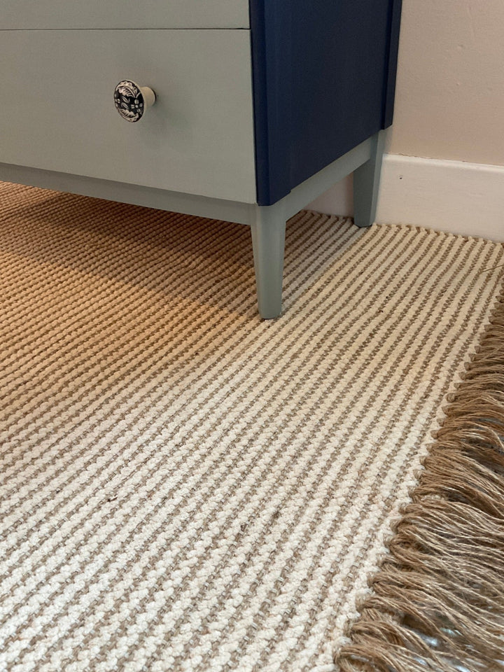 Colva Striped Jute Rug - Second Nature Online