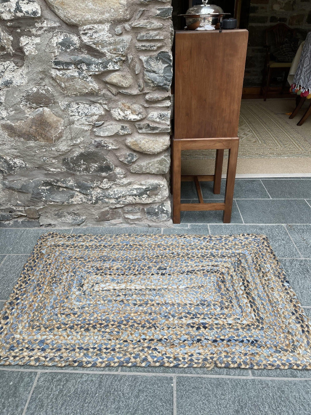 JEANNIE Rectangular Kids Rug Ethical Source with Recycled Denim - Second Nature Online