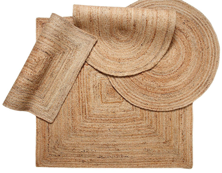 DHAKA Round Kitchen Rug Hand Woven Jute - Second Nature Online