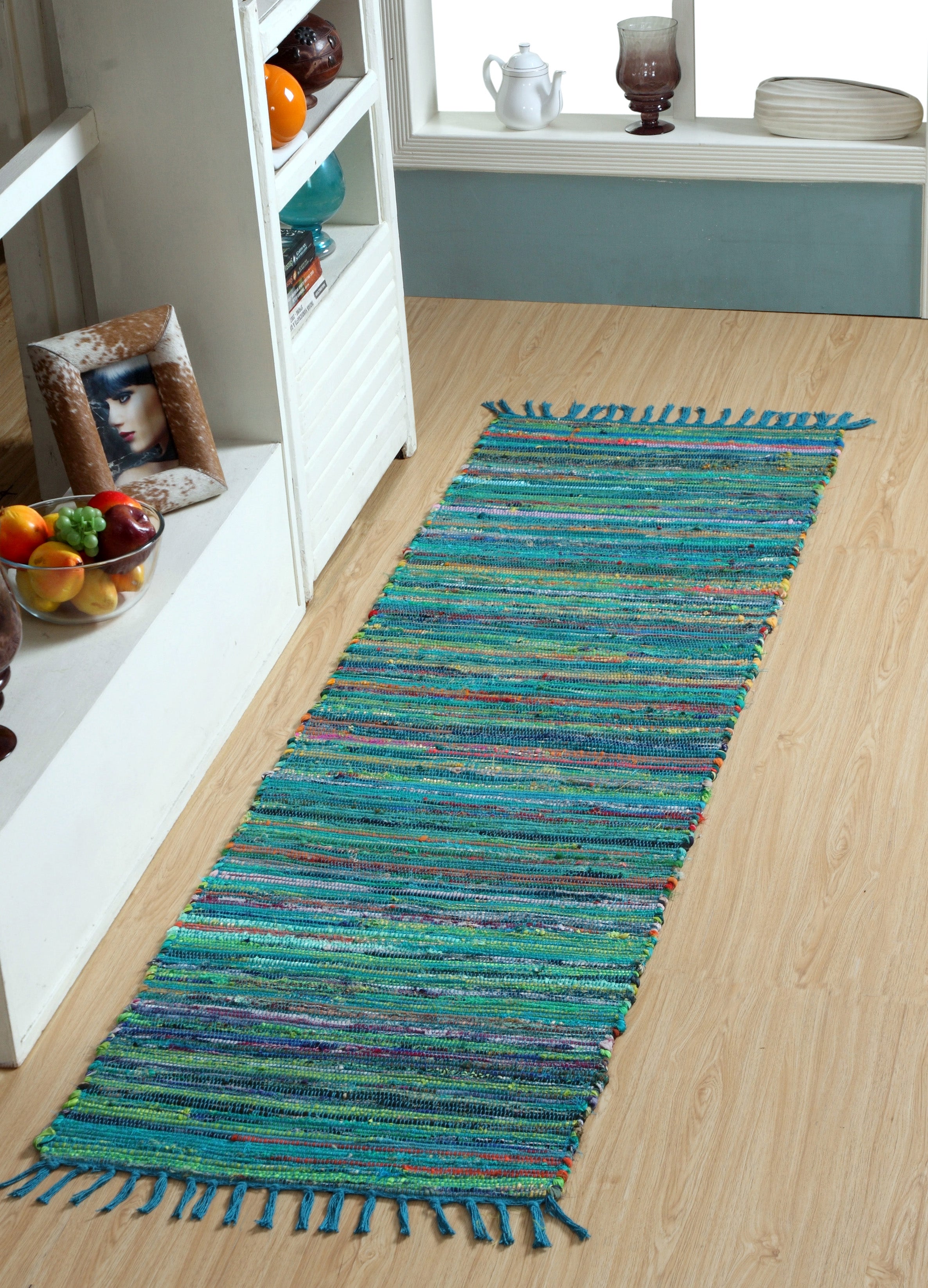 Traditional Rag Rug Natural Fibers Recycled Clothes For 21st Century Floor store