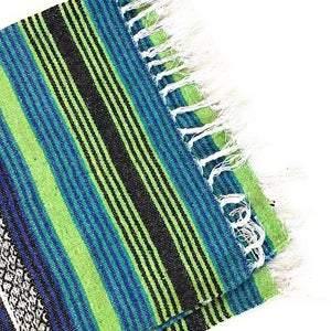 Western Style Cotton Blanket Throw with Striped Design - Second Nature Online