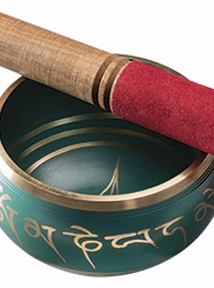Green Buddha Eye Tibetan Singing Bowl