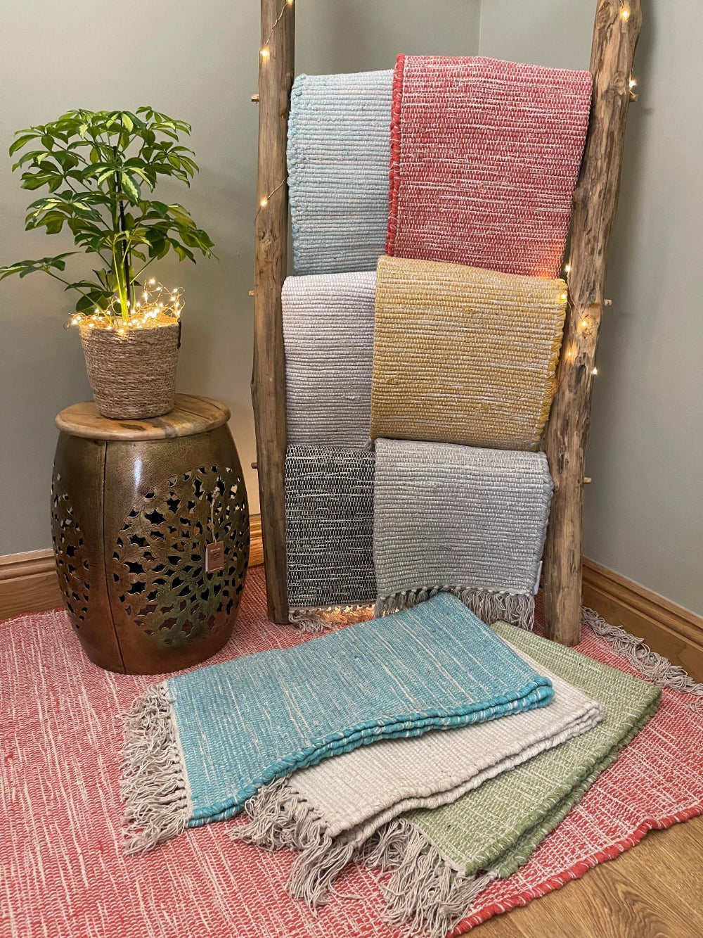 Hush Natural Cotton Rugs Available In Several Colours - Second Nature Online
