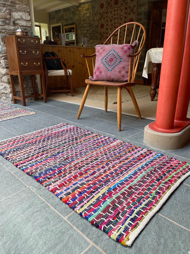 Kadam Geometric Recycled Cotton Rug - Second Nature Online