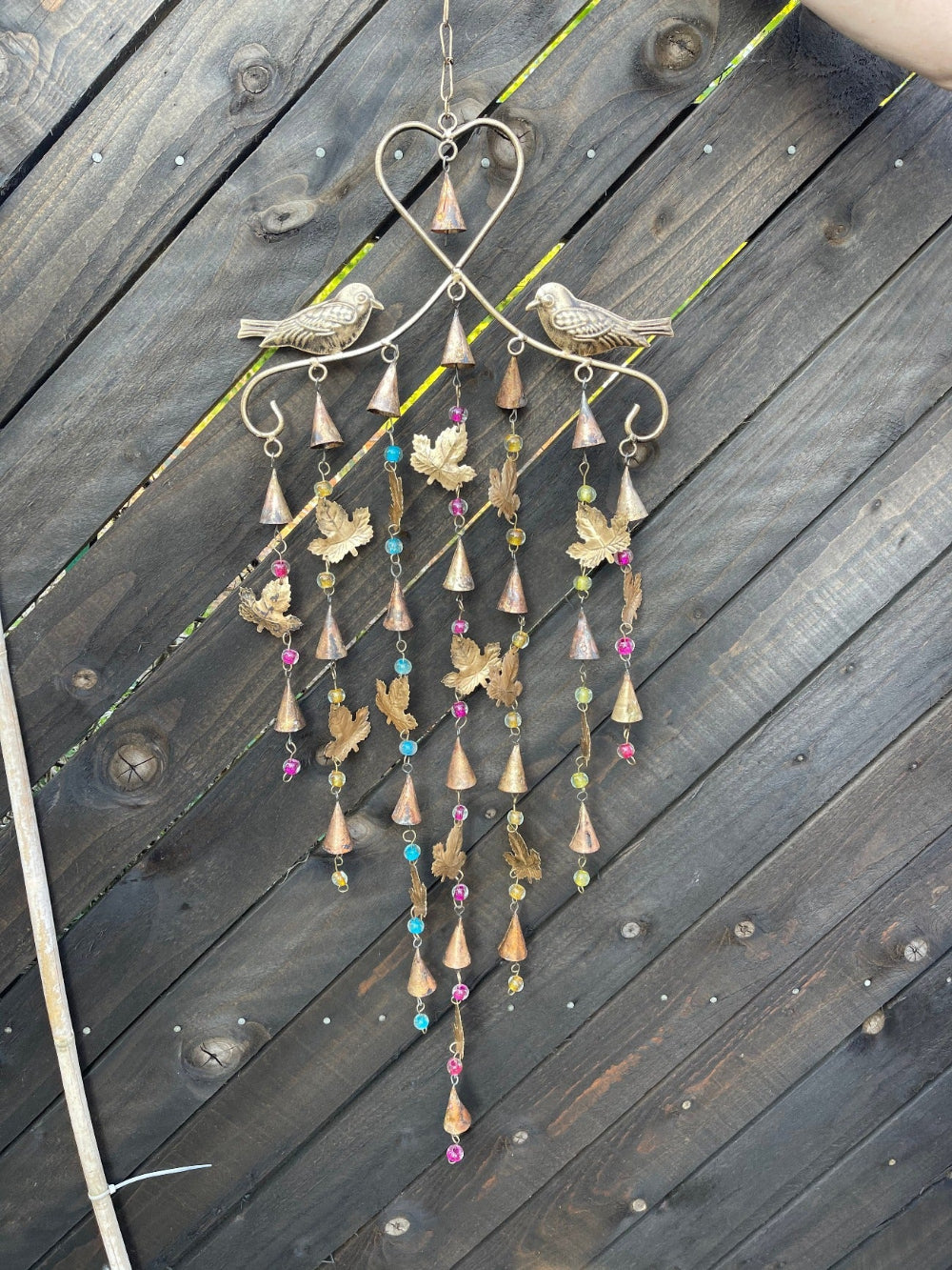Metal Garden Wind Chime Bird Design - Second Nature Online