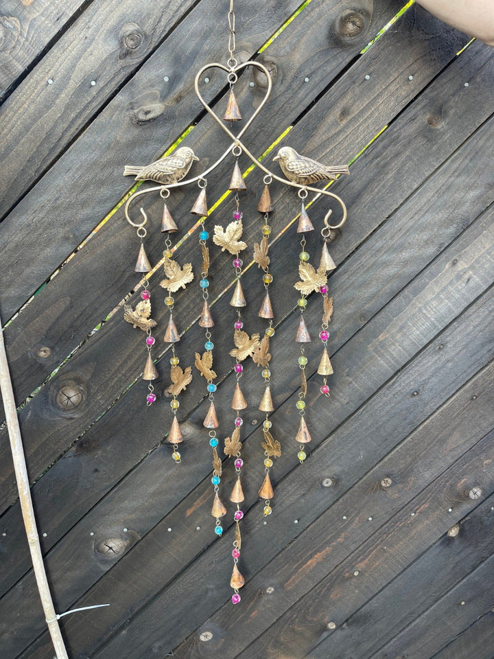 Metal Garden Wind Chime Bird Design - Second Nature Online