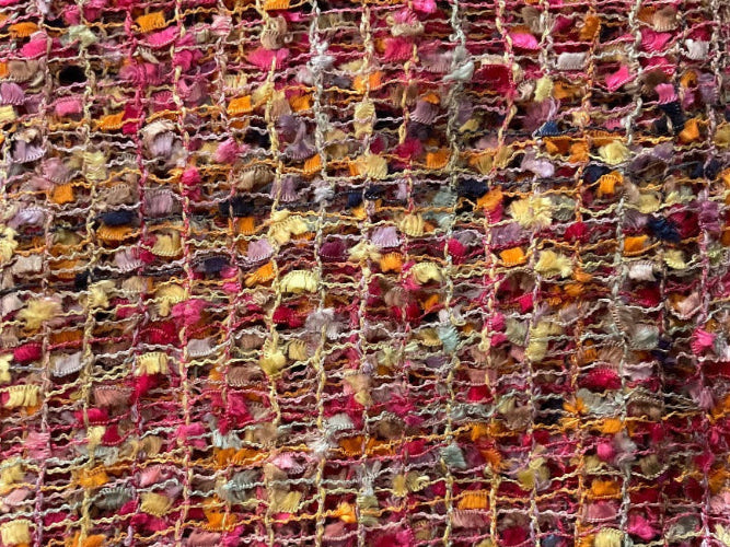 Orange Pink Scarf Close Up - Second Nature Online