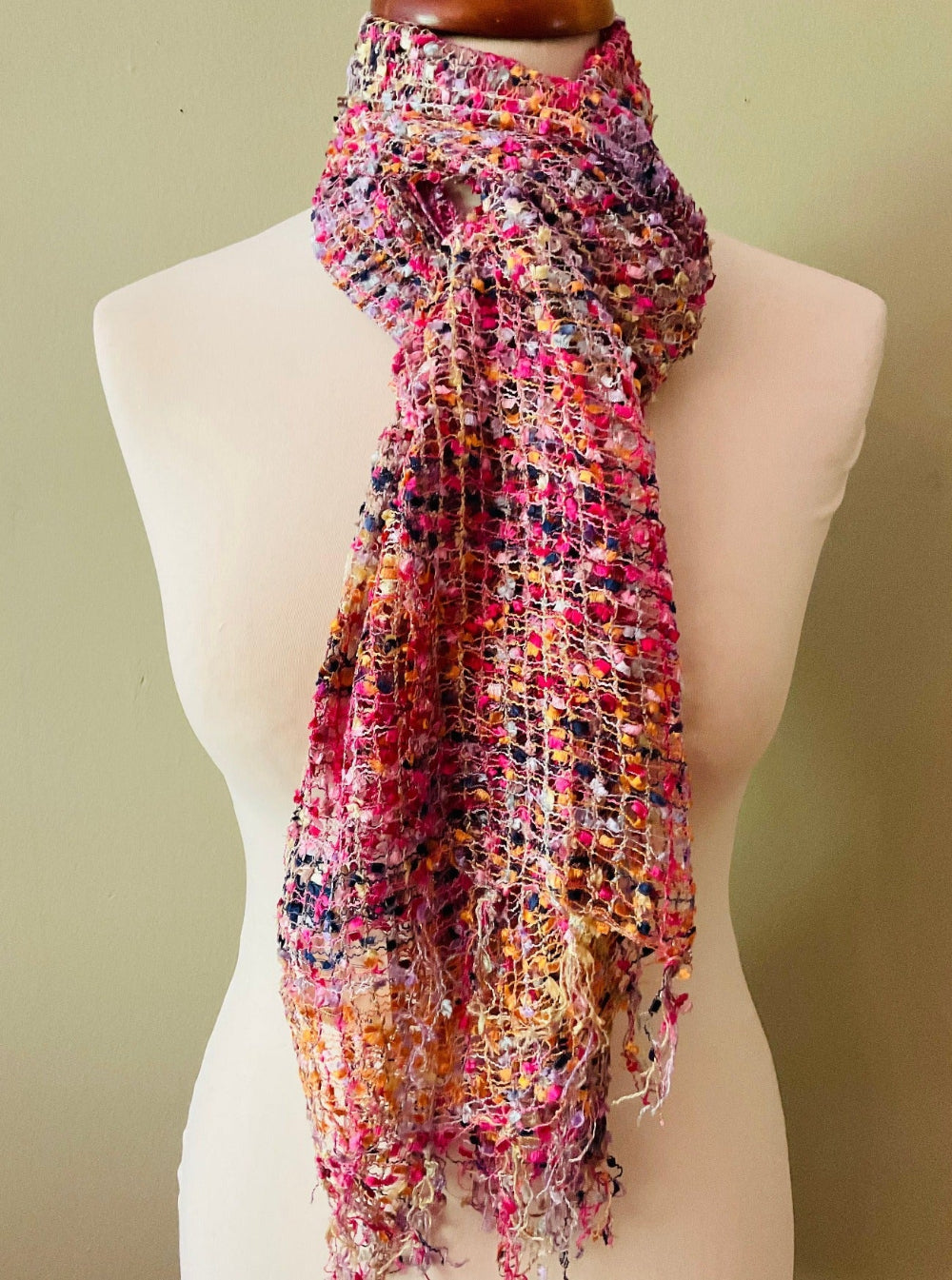 Pink Orange Scarf - Second Nature Online