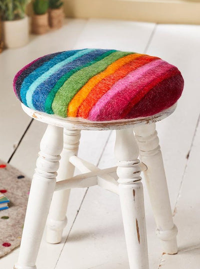 Rainbow Felt Cushion Cover Second Nature Online