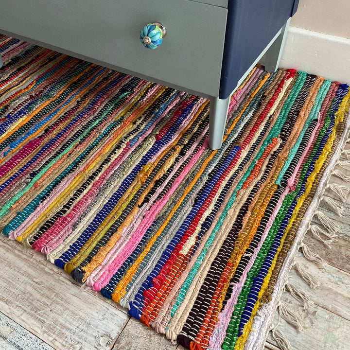 Rectangular Multi Colour Rag Rug