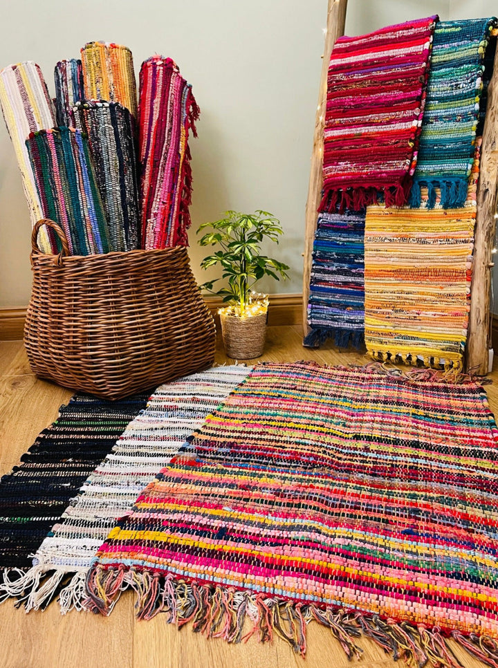 Second Nature Online Festival Rag Rugs In 7 Colours