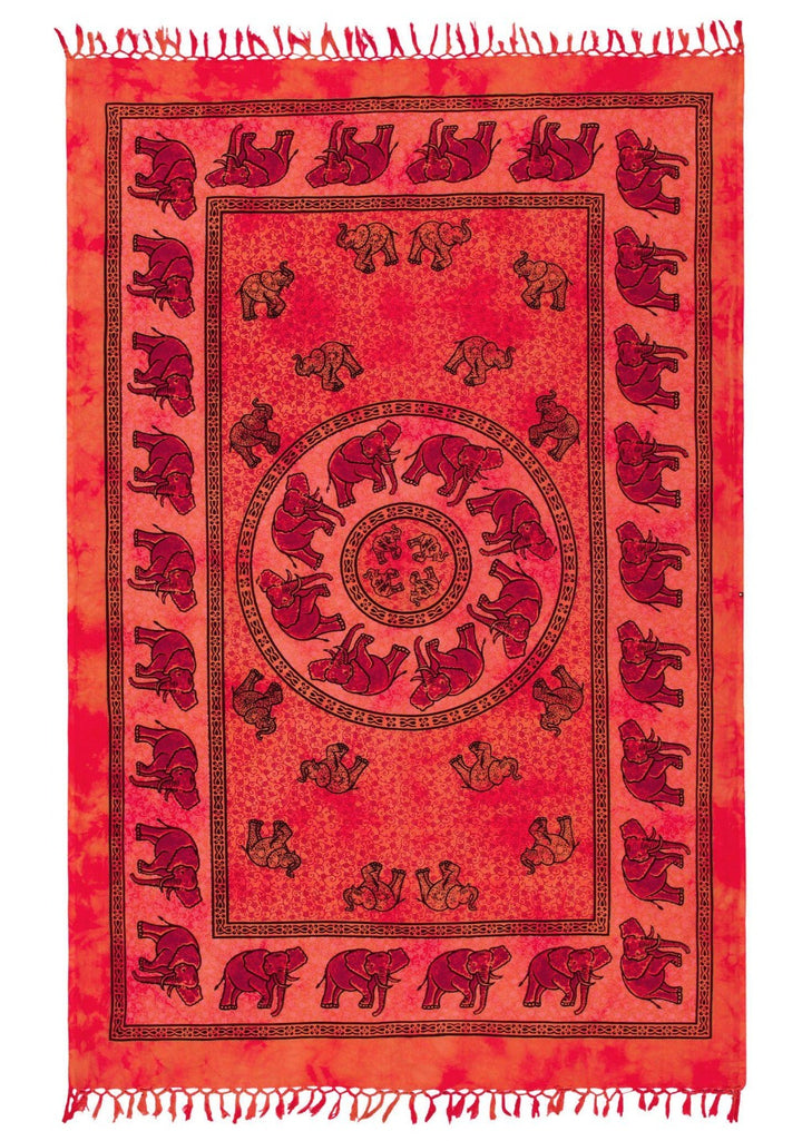 Large Elephant Bedcover or Indian Wall Hanging - Second Nature Online