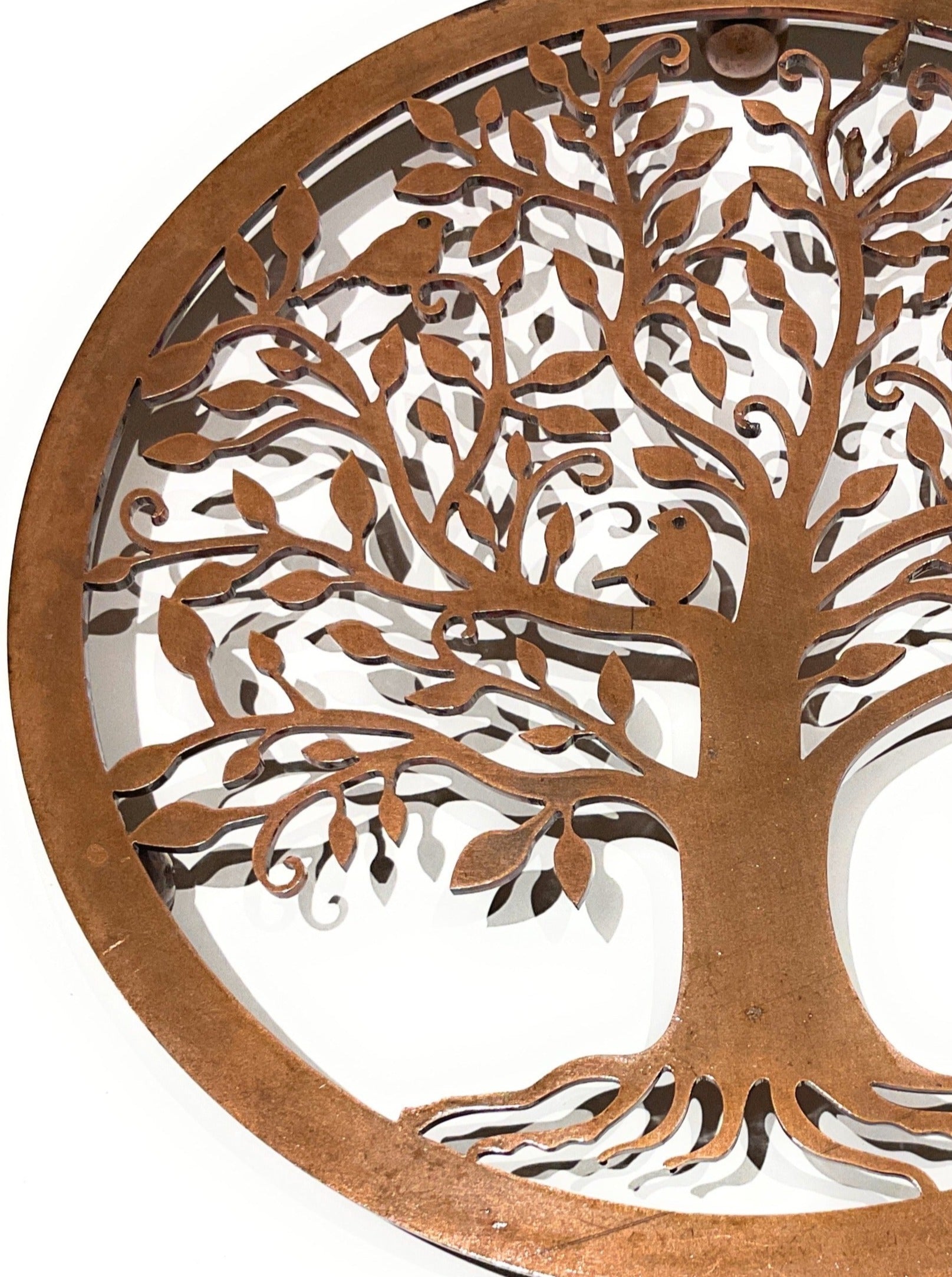 Round Iron Tree Of Life Trivet | Second Nature Online