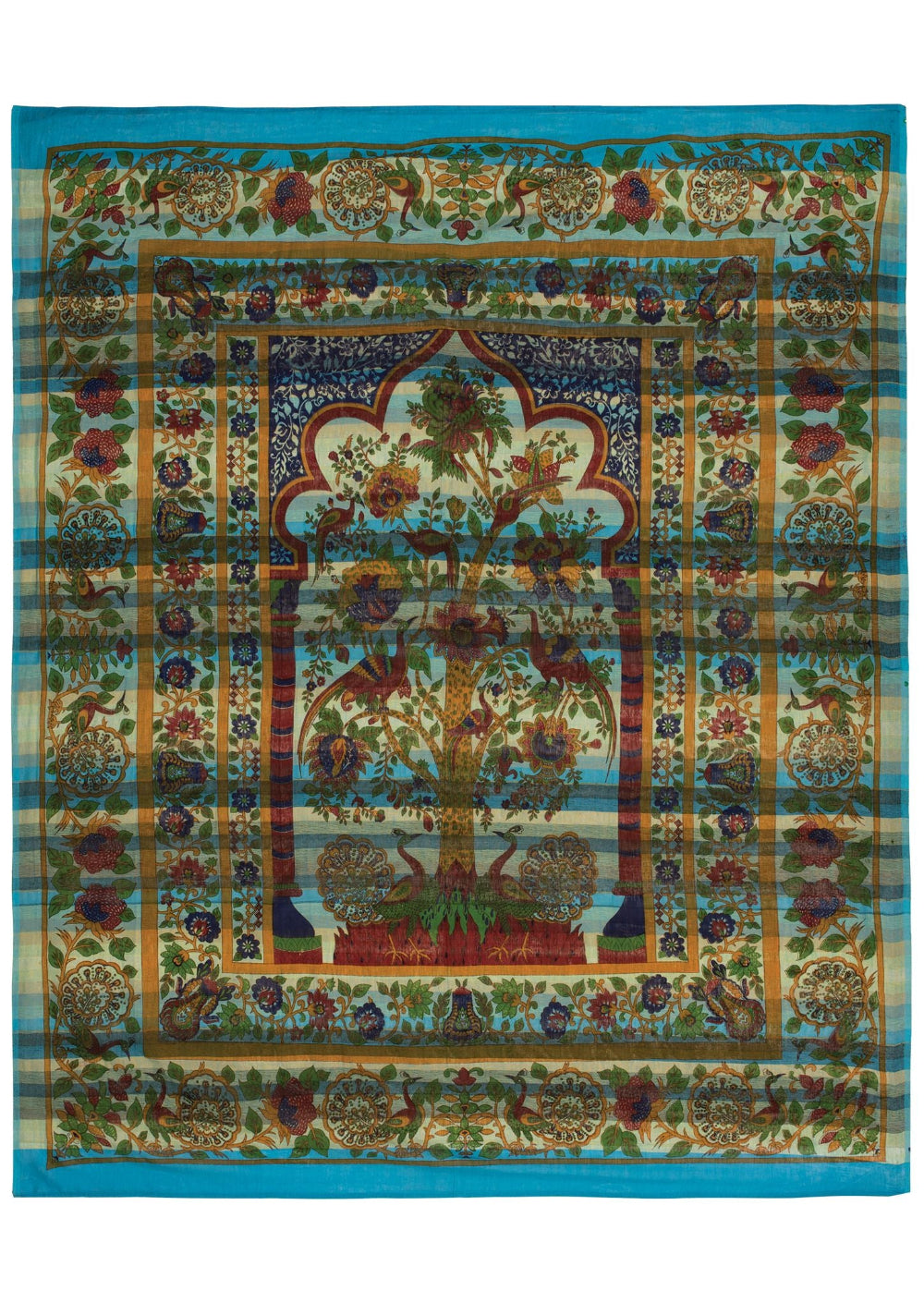 Turquoise Indian Throw Wall Hanging